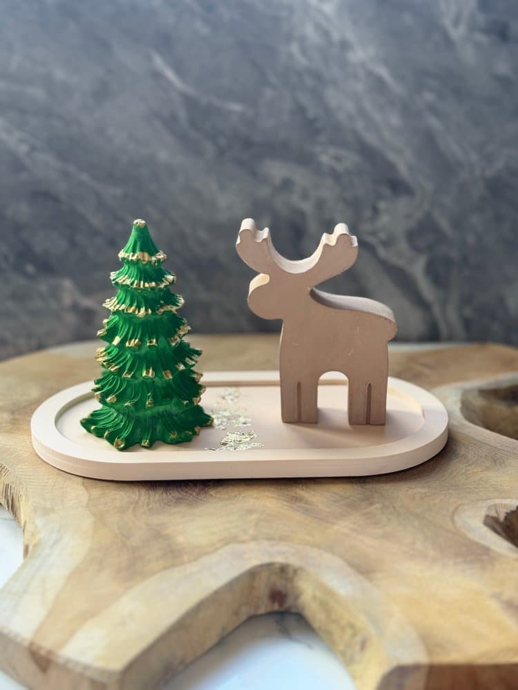 Súprava dekoratívnych predmetov (2 kusy) Christmas Stone Set1
