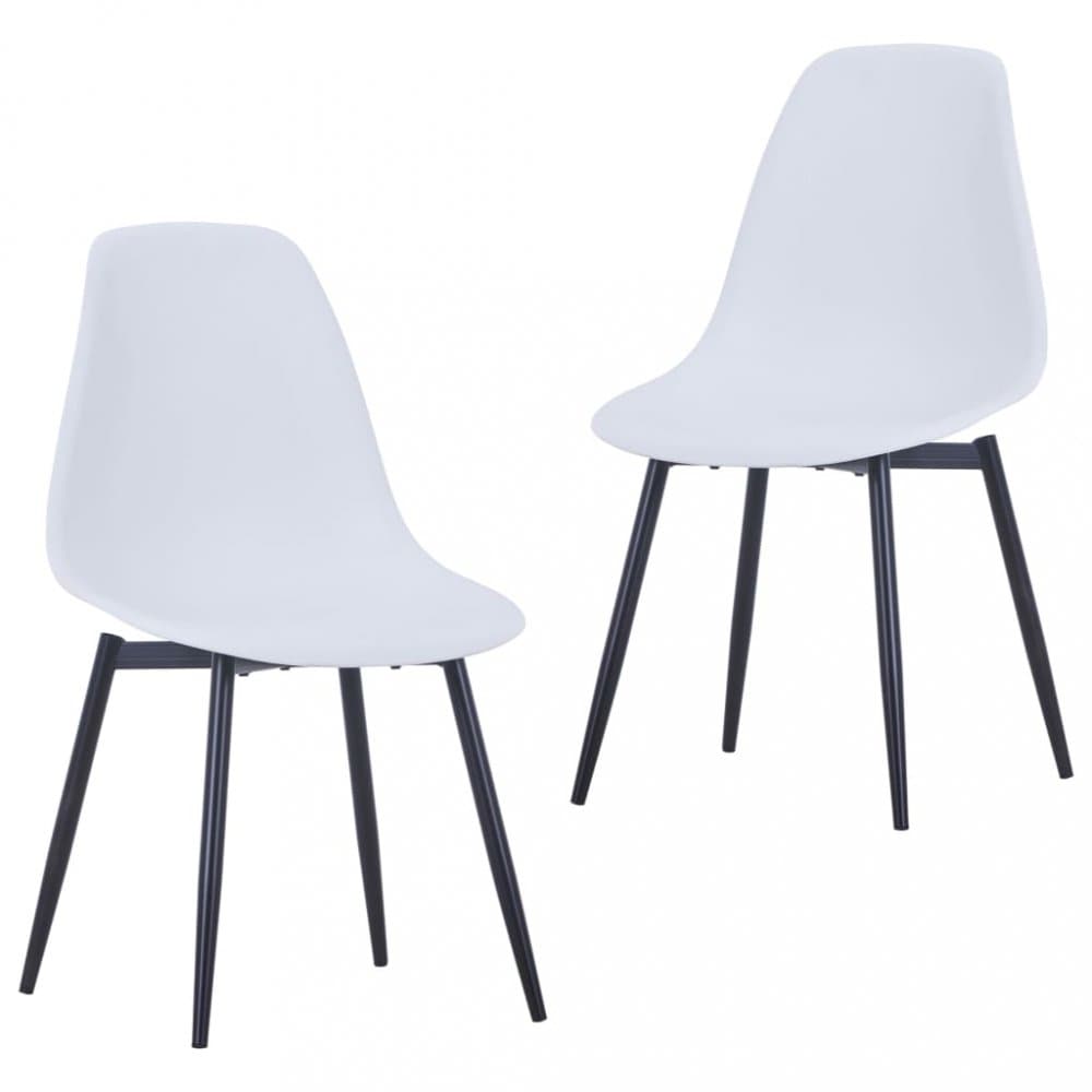 Jedálenská stolička 2 ks plast / kov Dekorhome 1
