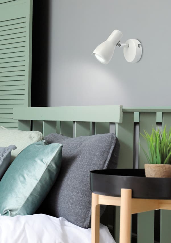 Nástenná lampa 1X40W E14 biela matná PICARDO 1