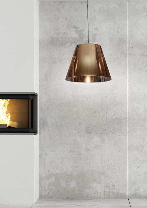 Závesná stropná lampa 1X60W E27 medená PLATINO 1