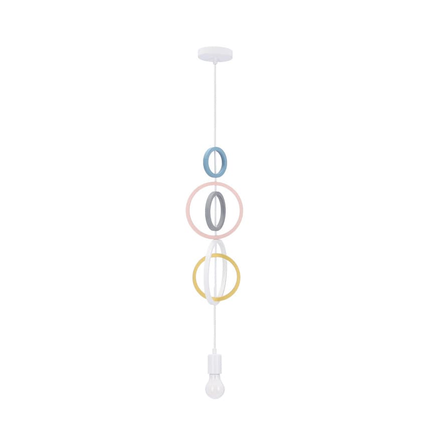 Závesná lampa Hoops 5 1x20W E27 iq detská mix farieb 1