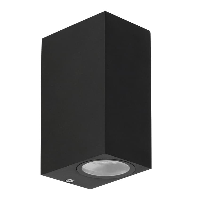 Záhradná lampa Nerium, fasádna kocka, dlhá 92x15,2cm, čierna, 2x35W GU10 IP44