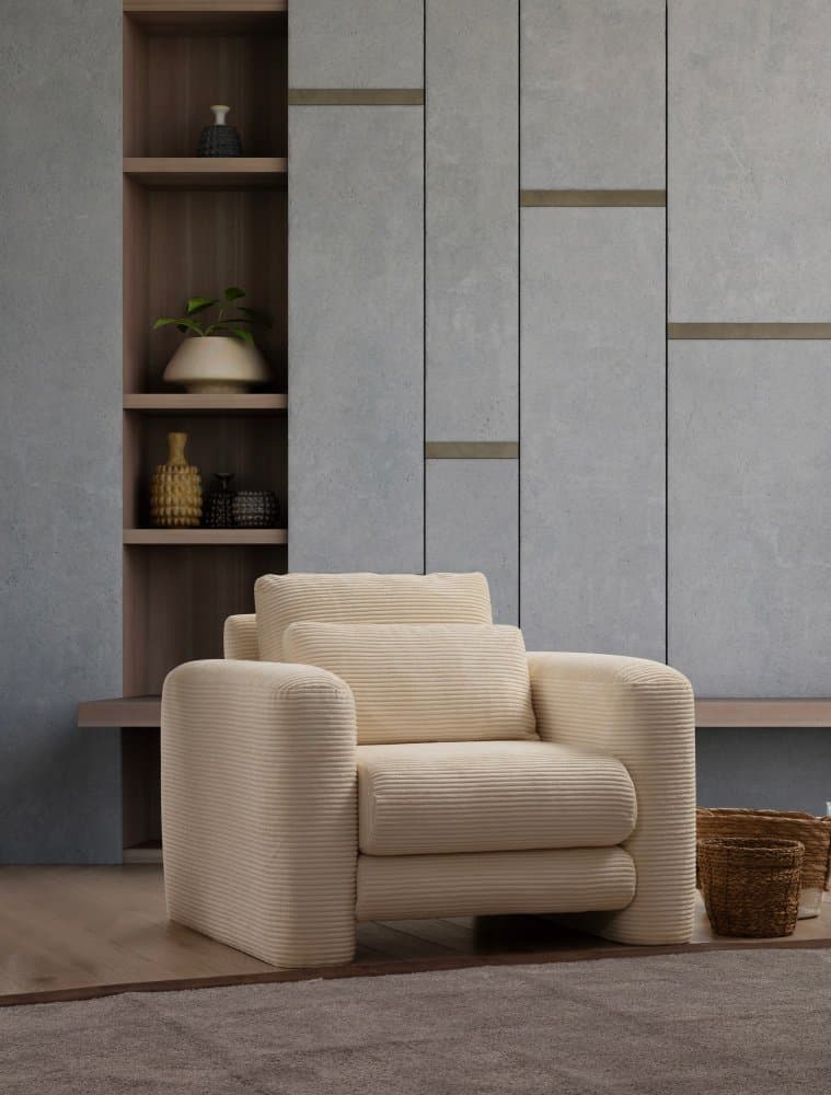 Kreslo ušiak Lily Beige - Wing