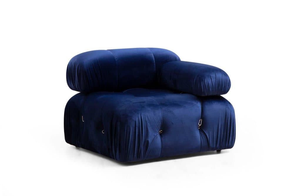 Kreslo / Jednomiestna pohovka Bubble 1R - Velvet Blue