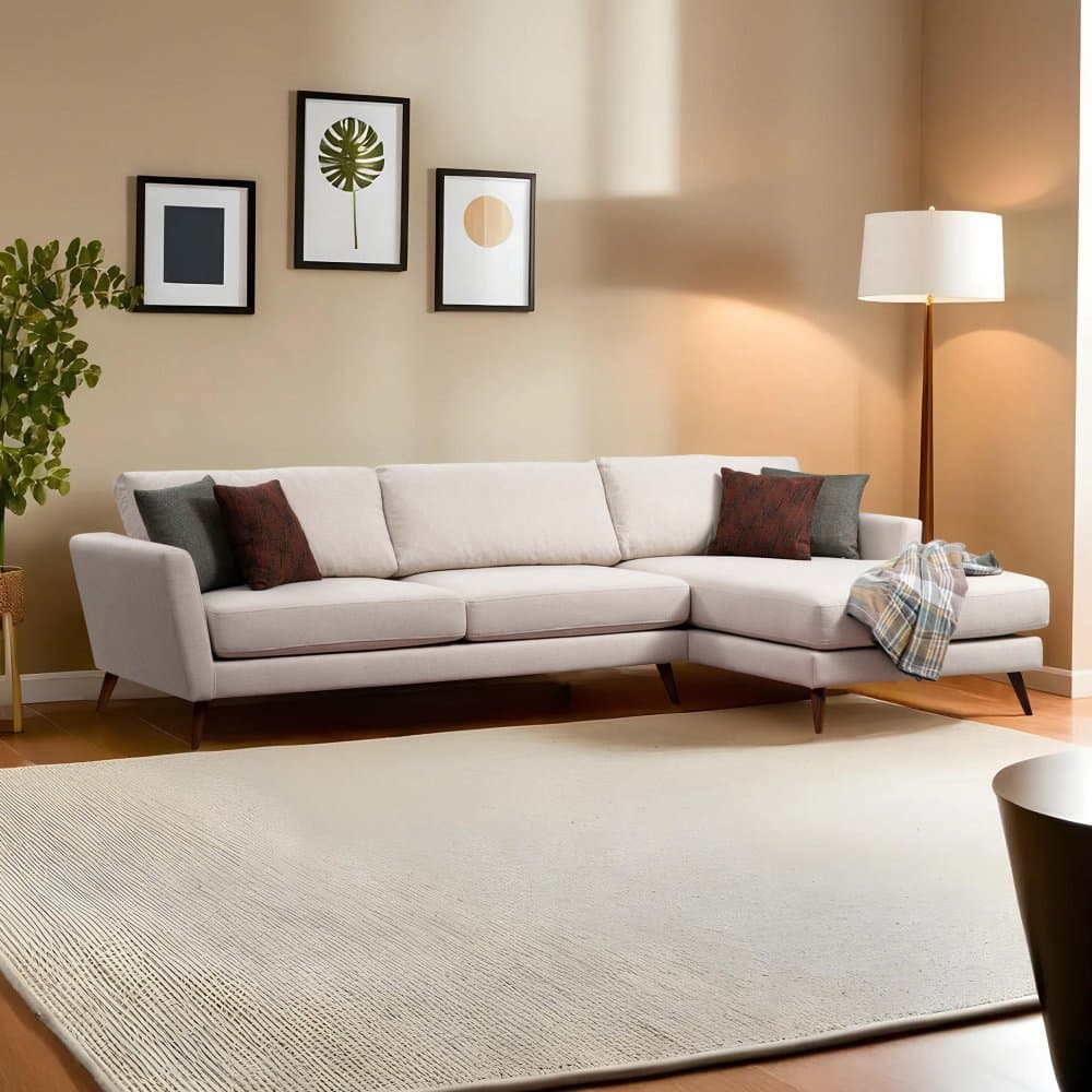 Rohová rozkladacia pohovka Mayorka Corner Large Right ( L3 - Chl ) - Beige