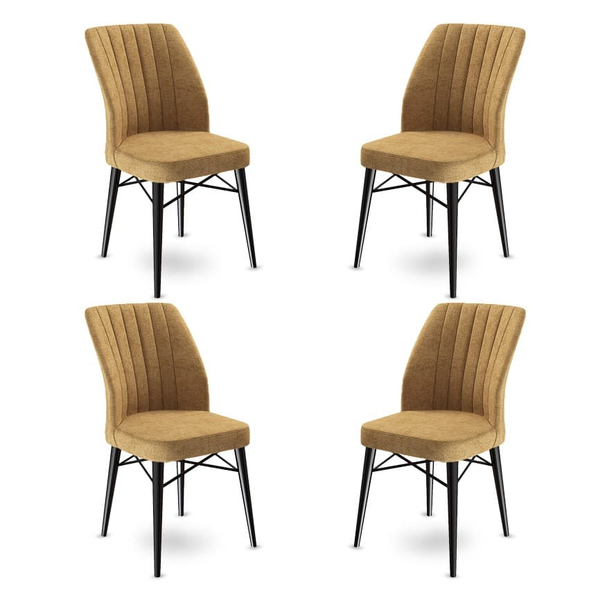 Súprava stoličiek (4 kusy) Flex - Cappuccino, Black 1
