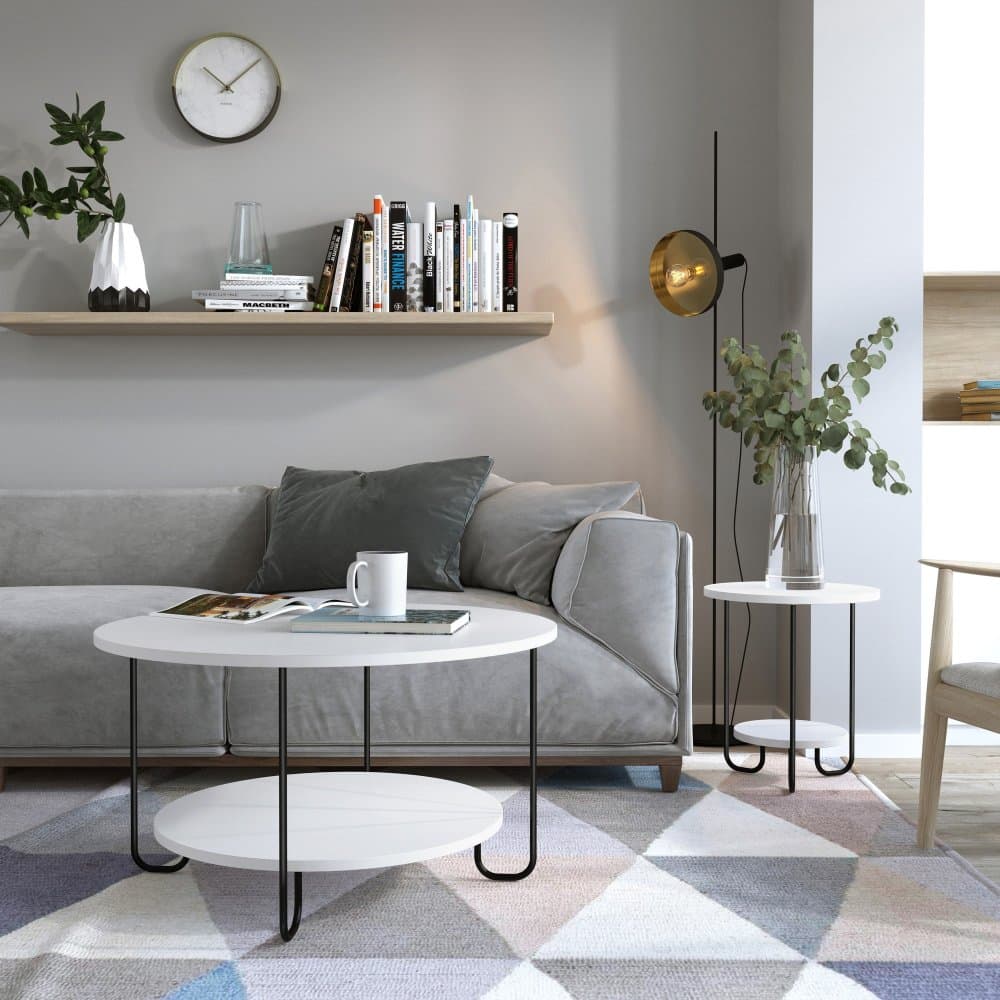 Konferenčný stolík Corro Coffee Table - White