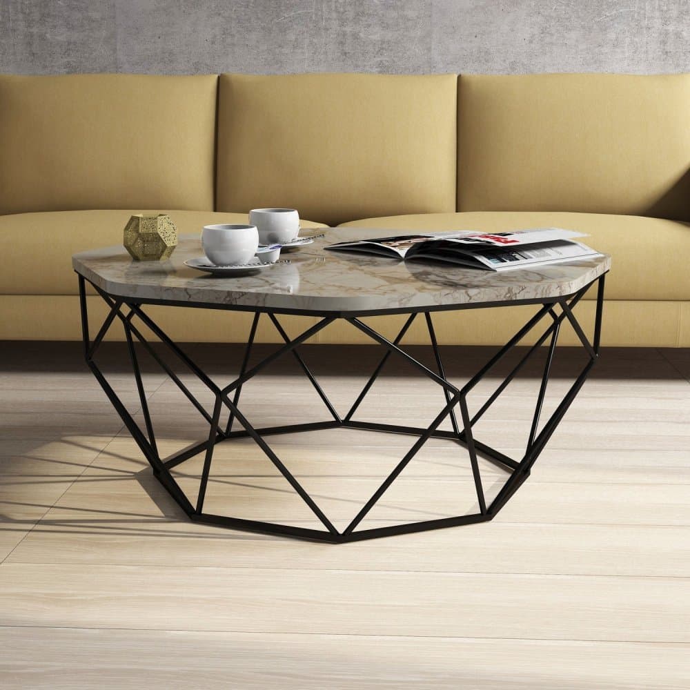 Konferenčný stolík Diamond - White Marble 1