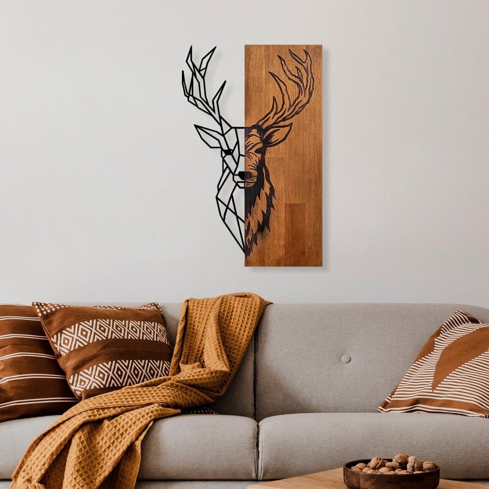 Dekoratívny drevený doplnok na stenu Red Deer 1