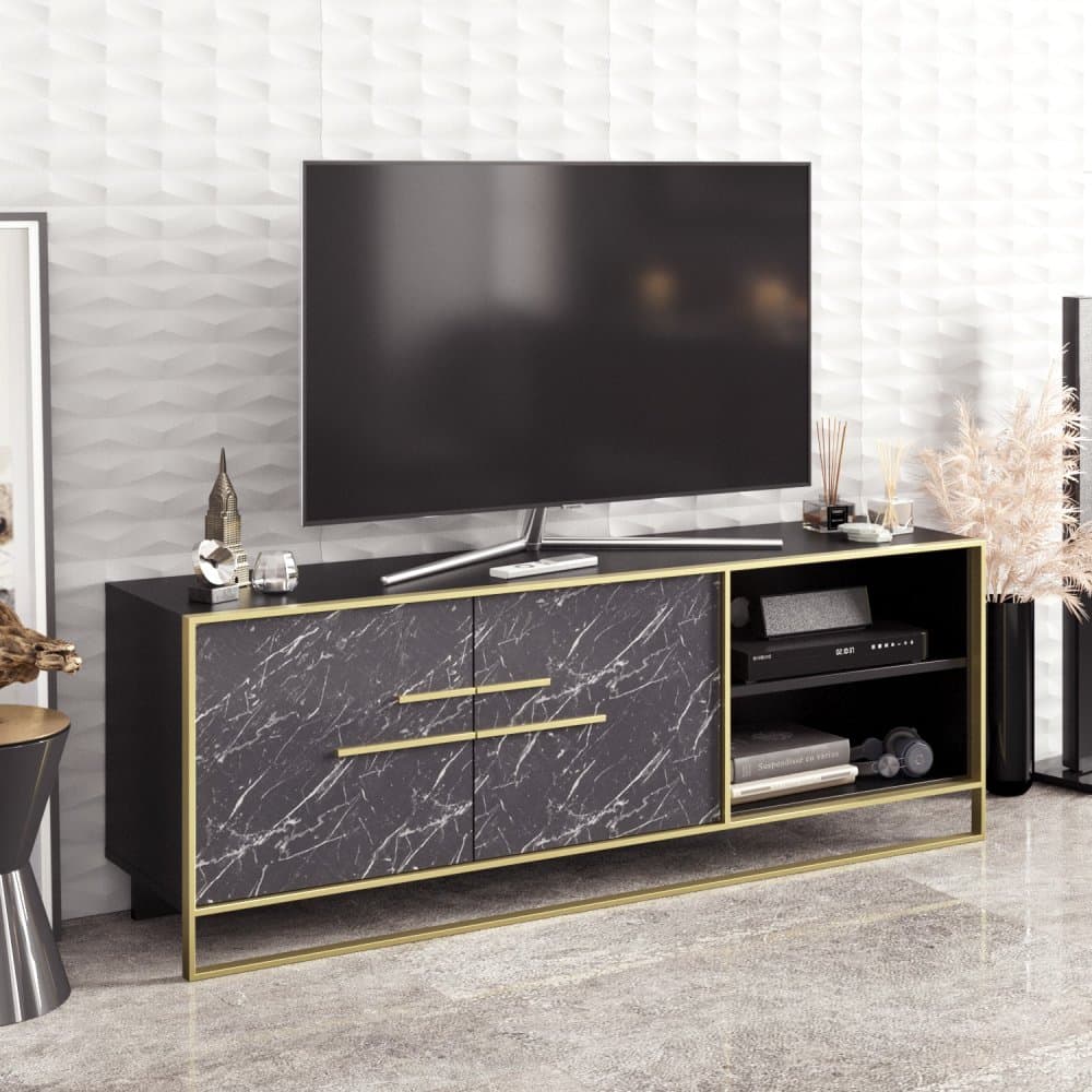 TV stolík Polka - Black