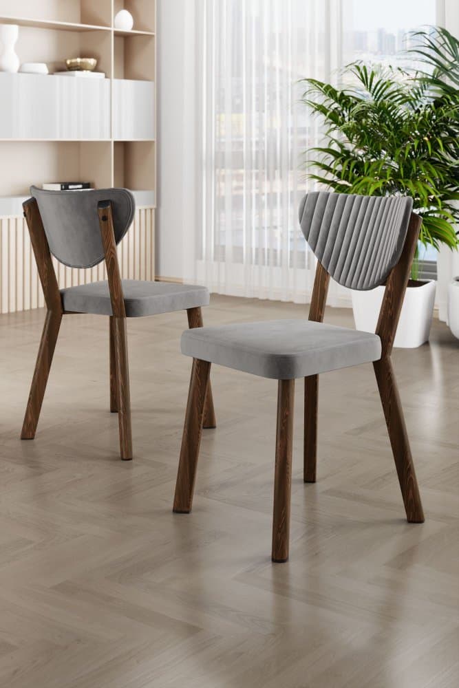 Súprava stoličiek (4 kusy) Arfe - Grey, Brown 1