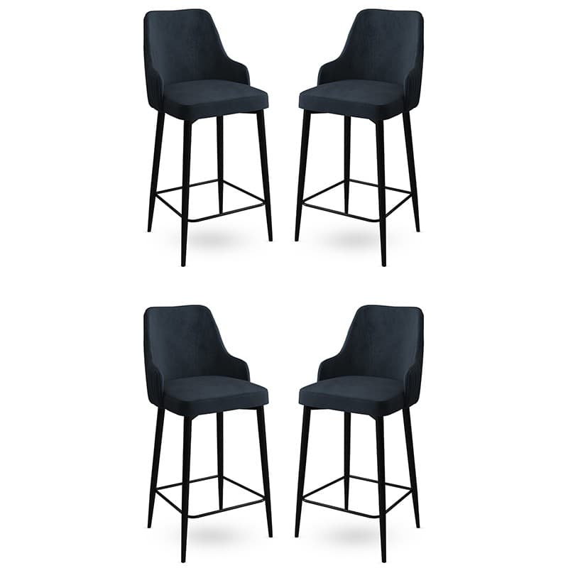 Bar Stool Set (4 Pieces) Enox - Anthracite, Black 1