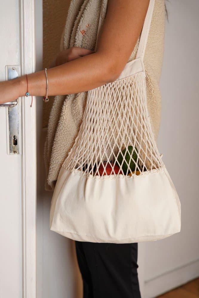 Net Bag File Big - Natural Beige 1