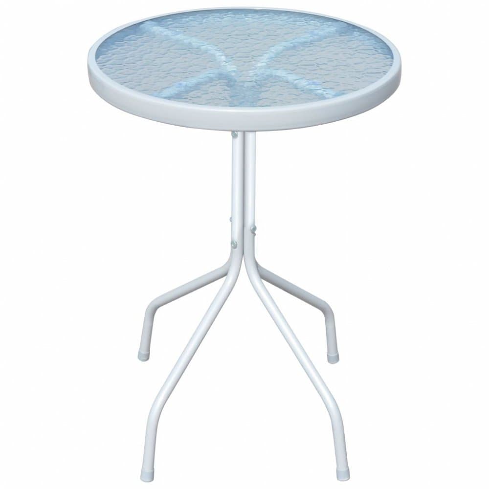 Okrúhly záhradný stolík 50 cm sivá