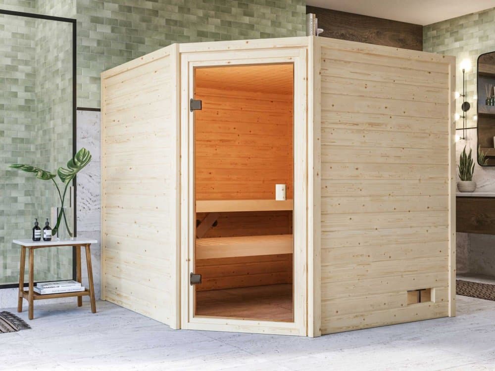 Interiérová fínska sauna 195x195 cm Lanitplast 1