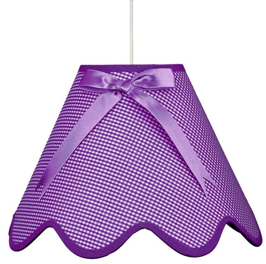 Fialová závesná stropná lampa Lola e27 1