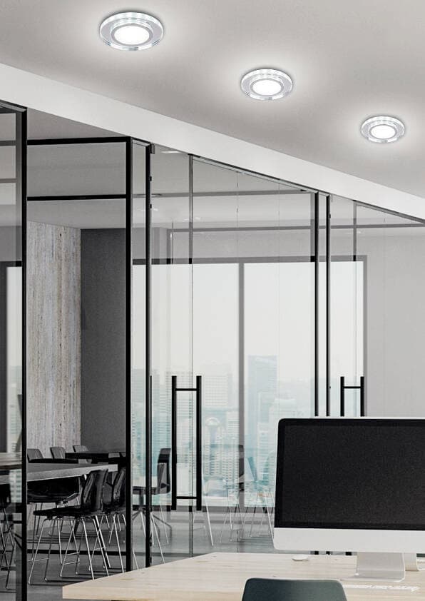 Stropné okrúhle očko biele LED SSP-26