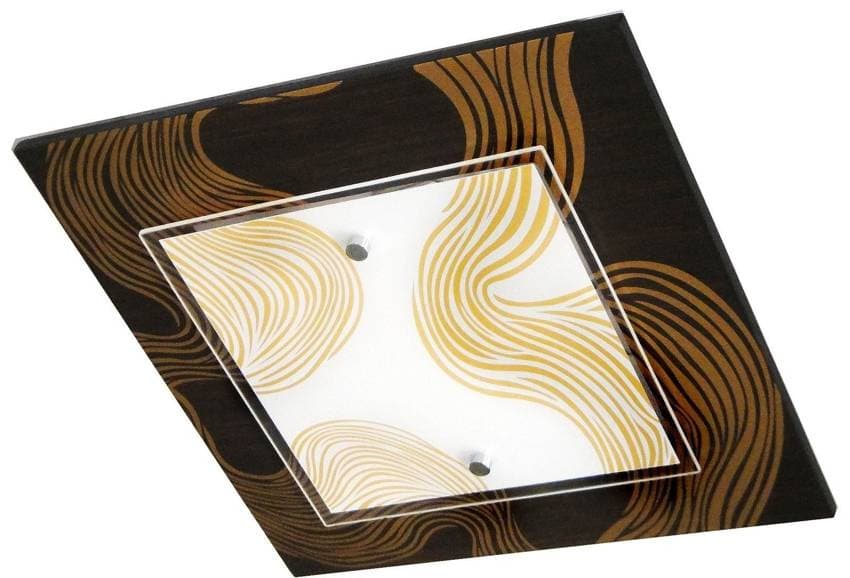 Stropné svietidlo Morena Plafon 2X60W E27 40X40X8 čierne