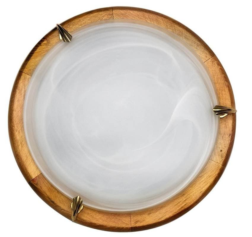 Stropná lampa 1030 Alabaster stropná lampa dub 2X60W 1