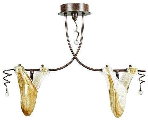 Stropná lampa Magma 2*40W G9 patina 1