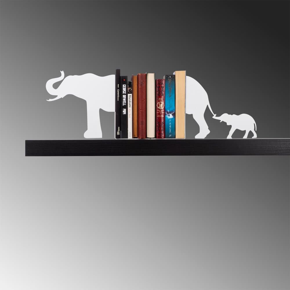 Metal Bookend Kitap tutucu 1 - White 1