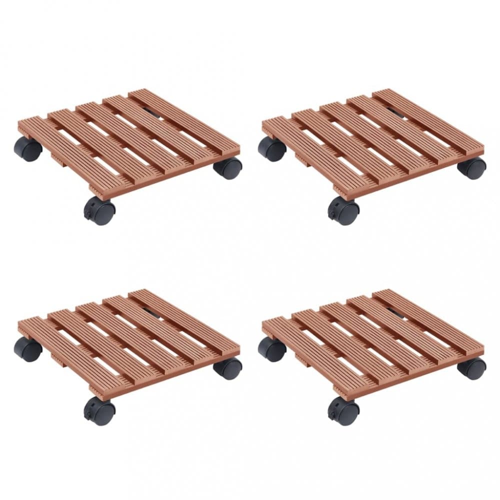 Podstavec pod kvetináč 4 ks Dekorhome 1