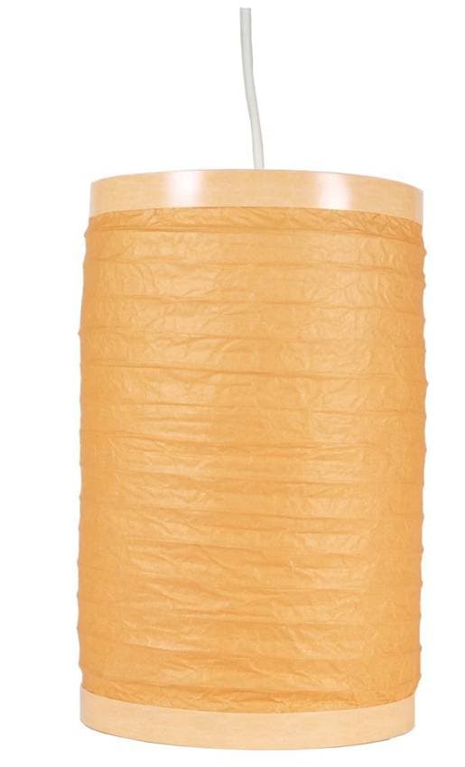 Závesná lampa z papiera oranžová 60W E27 Feng 1