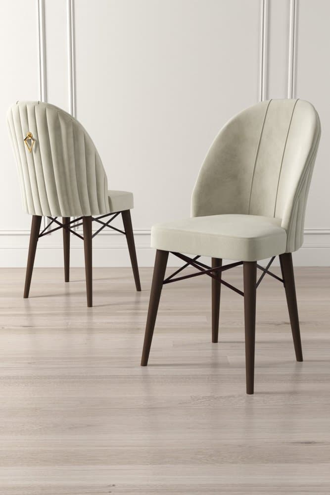 Súprava stoličiek (4 kusy) Ritim - Cream, Brown