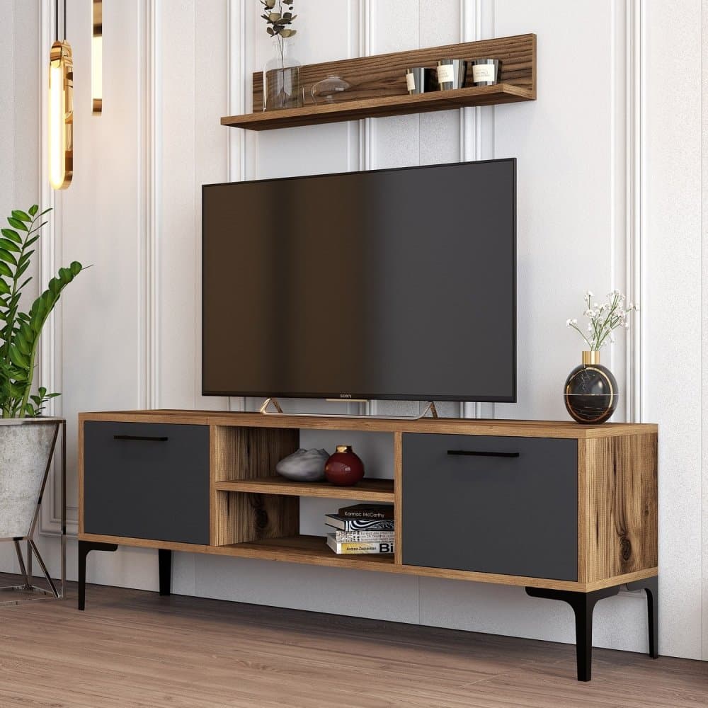 TV skrinka / Obývacia stena Riga - Anthracite 1