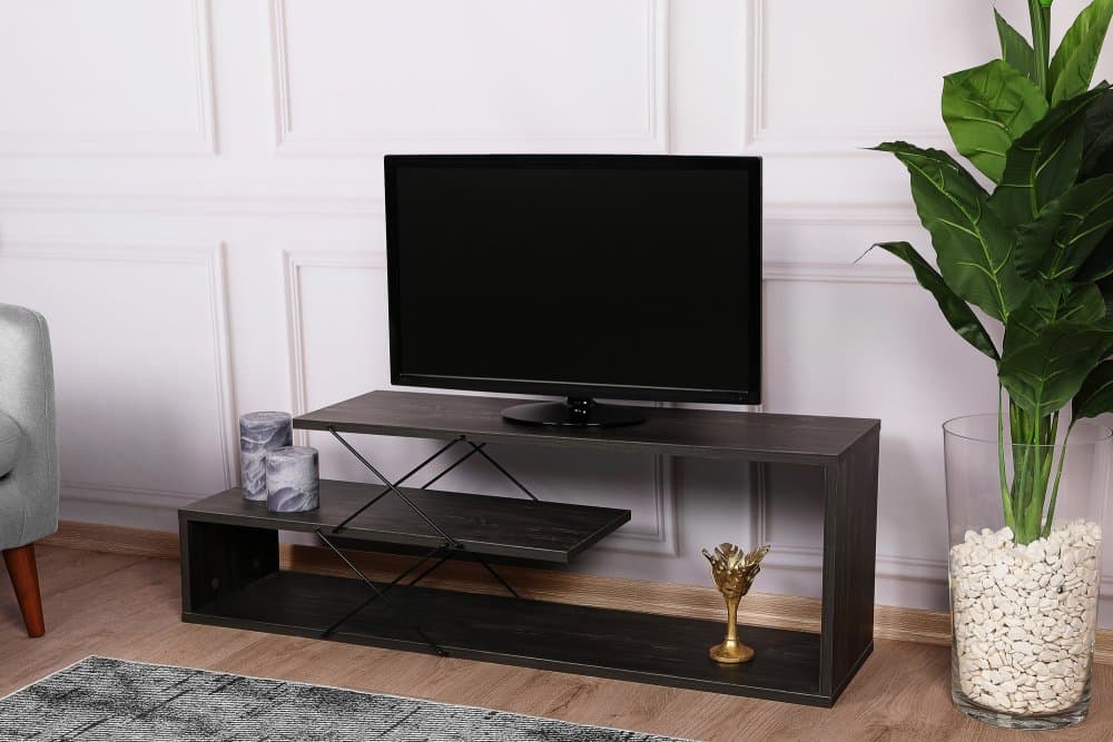 TV stolík Zigzag - Dark Brown - POSLEDNÝ KUS 1