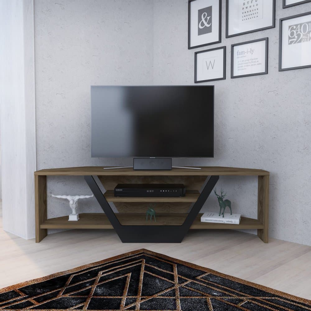 TV stolík Sares - Oud Oak, Black 1