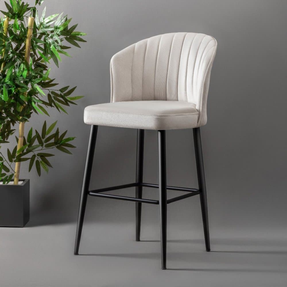 Bar Stool Set (4 Pieces) Rubi - Cream 1