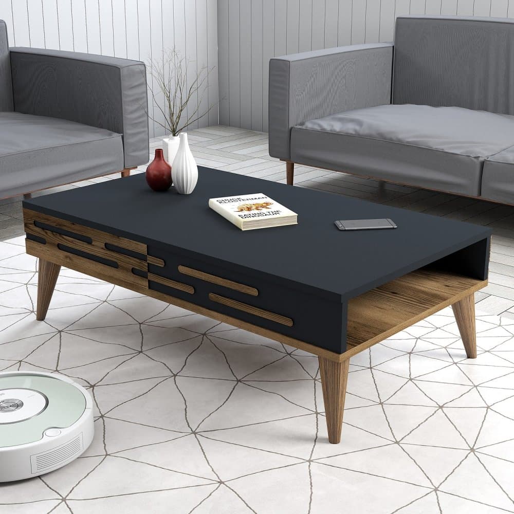 Konferenčný stolík Valensiya - Walnut, Anthracite 1
