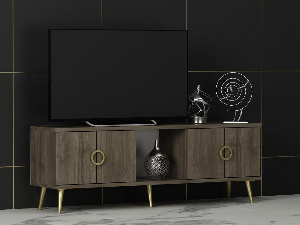 TV stolík Cey - Walnut 1