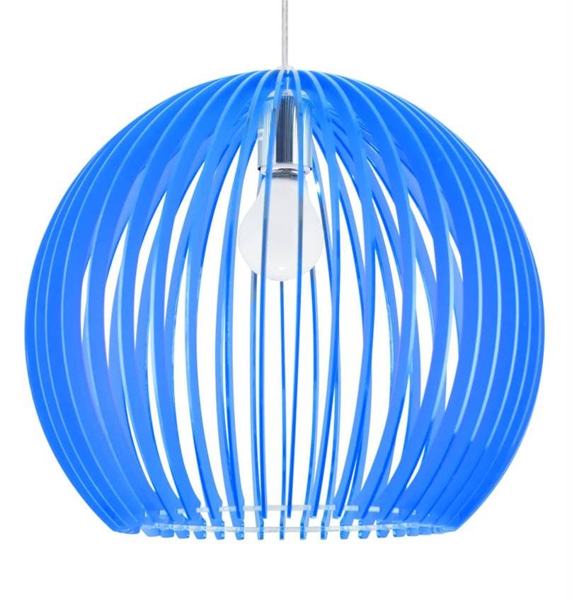 Závesná stropná lampa haga e27 modrá 1