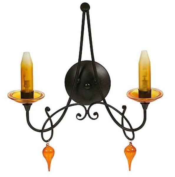 Dvojitá nástenná lampa Castel 1