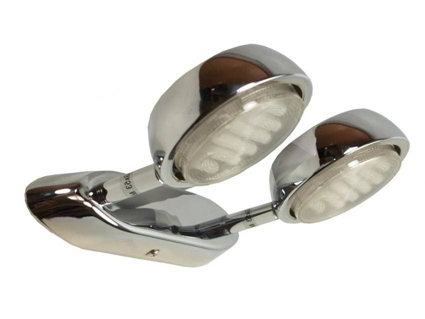 Dvojitá chrómová nástenná lampa Vision 1