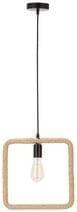 Závesná lampa Quadro čierna+béžová 1x40W E27 1