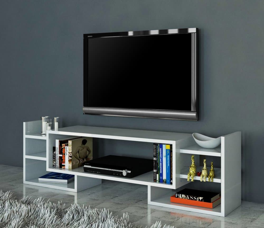 TV skrinka / Obývacia stena Sema - White 1