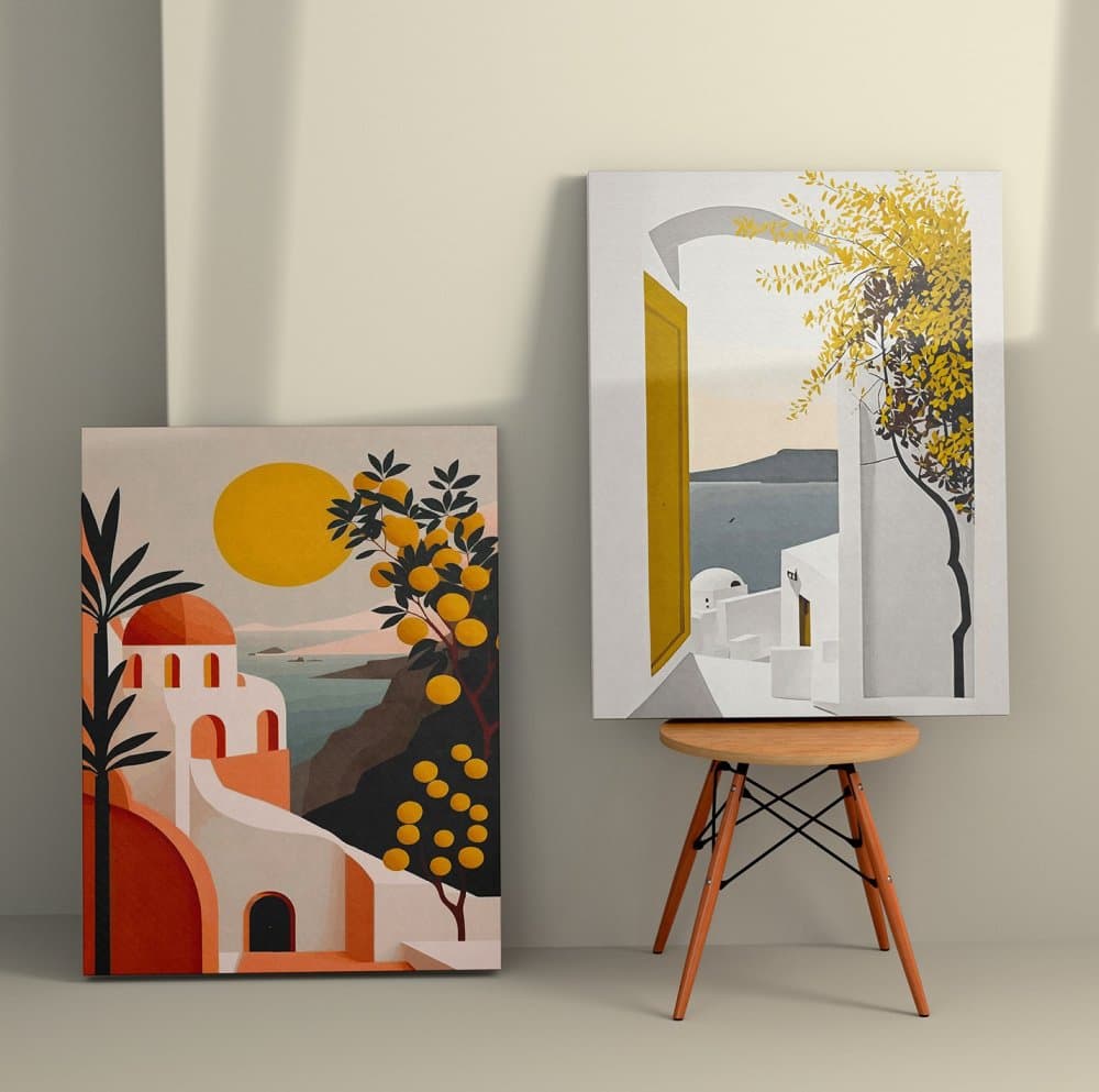 Dekoratívny obraz na plátne (2 kusy) 2KNV4328 - 50 x 70 1