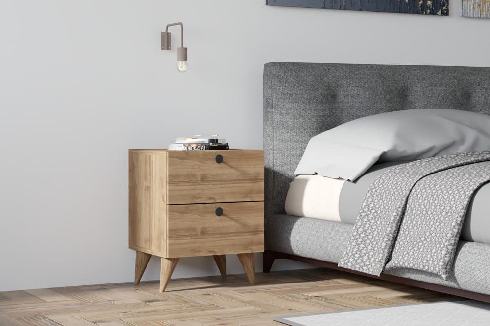 Nočný stolík Kada - Walnut v2 1
