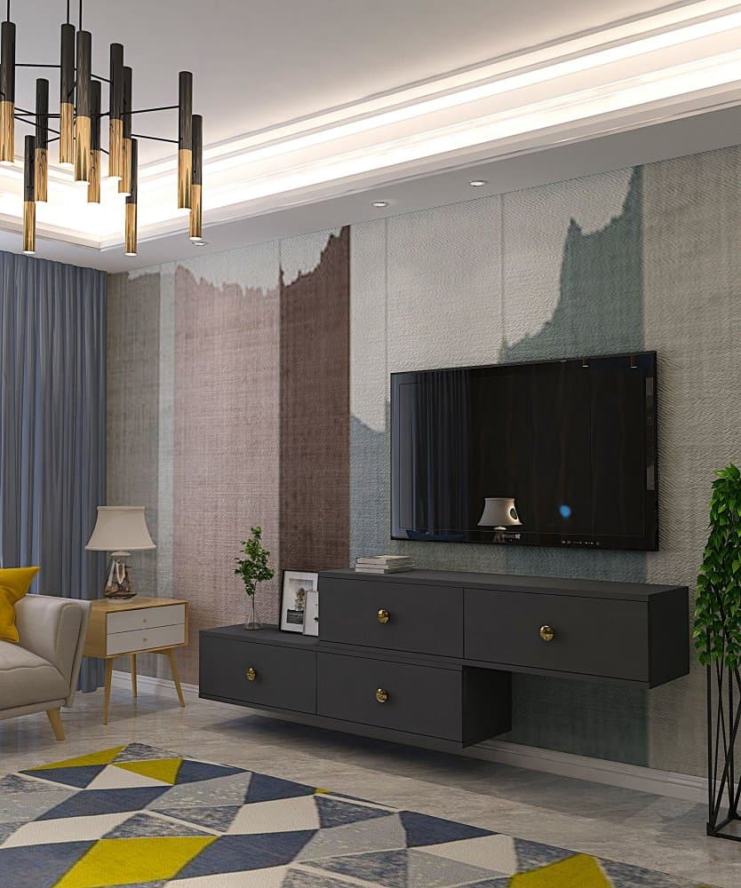 TV stolík Zuzu Double - Anthracite