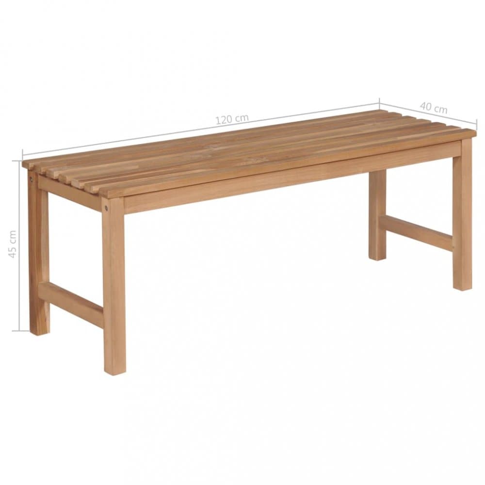 Záhradná lavica teak Dekorhome 1