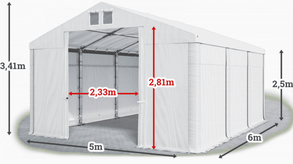 Skladový stan 5x6m PROFI 1