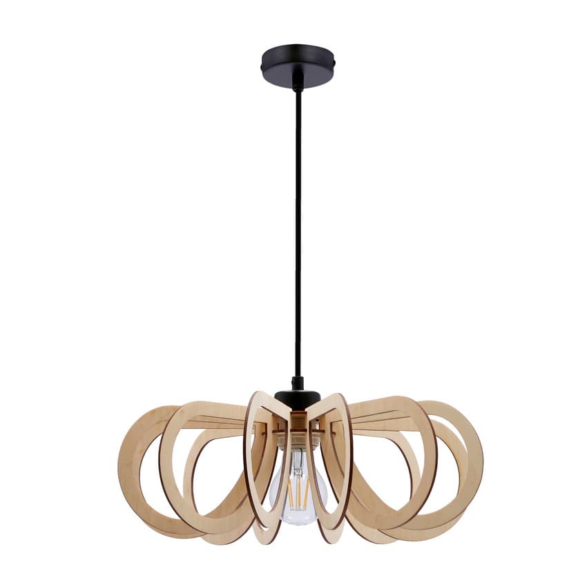 Závesná lampa Eco 5 1x40W E27 drevené tienidlo 1