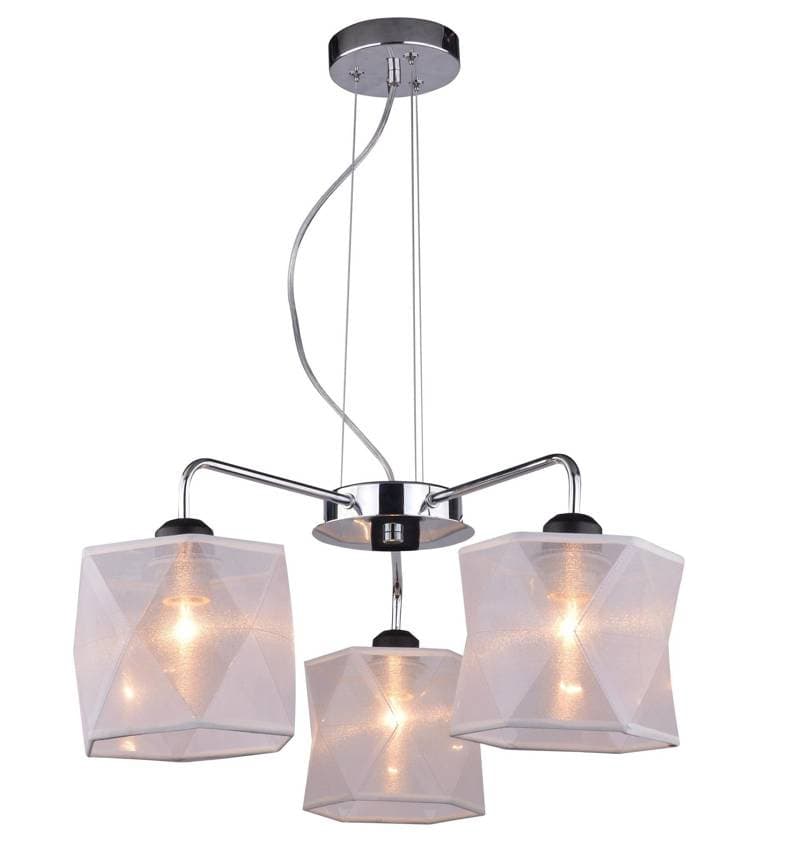 Chrómová stropná lampa, nastaviteľná, 3x40W, Nosja 1