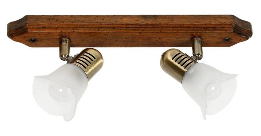 Stropné svietidlo Coloseo 2X40W R50 E14 tmavé drevo 1