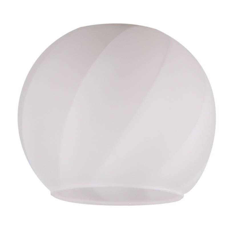 Okrúhle sklenené tienidlo biele E27 pre lampy Alyson 1