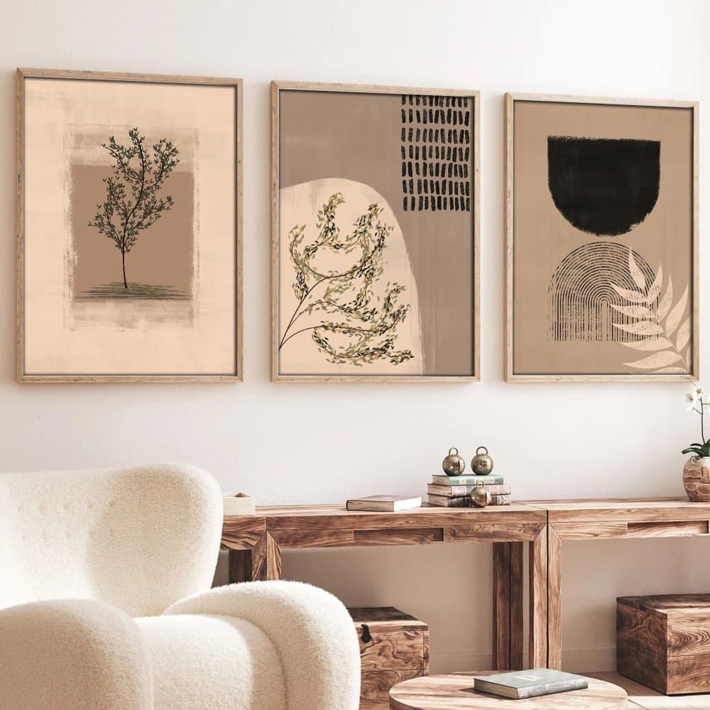 Dekoratívny rámovaný obraz z MDF (3 kusy) Huhu260 - 50 x 70