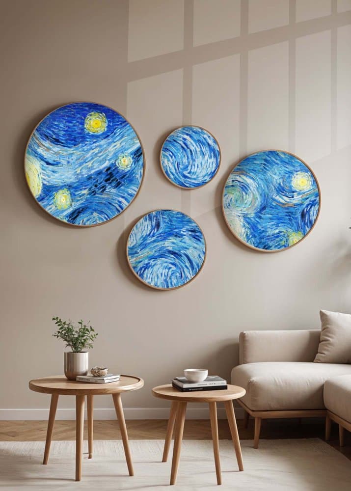 Dekoratívny rámovaný obraz z MDF (4 kusy) Huhu291 1